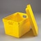 Global Industrial Corrugated Postal Storage Tote, 18-1/2 in L x 13-1/4 in W x 12 in H, Yellow, Plastic 257915YL - alternate 3